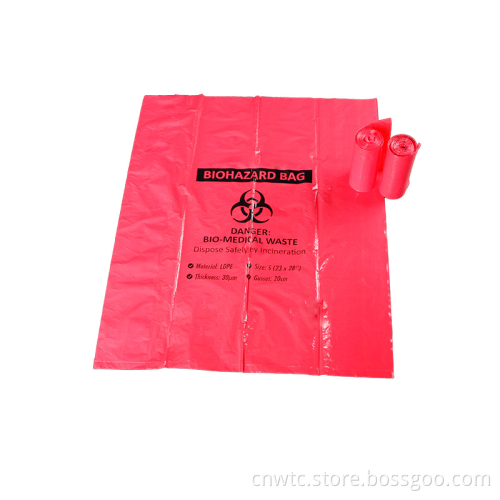 CE ISO Certified Medical Disposables: Biohazard Bag Made of PP and PE with Adhesive for Safe Medical Waste Management